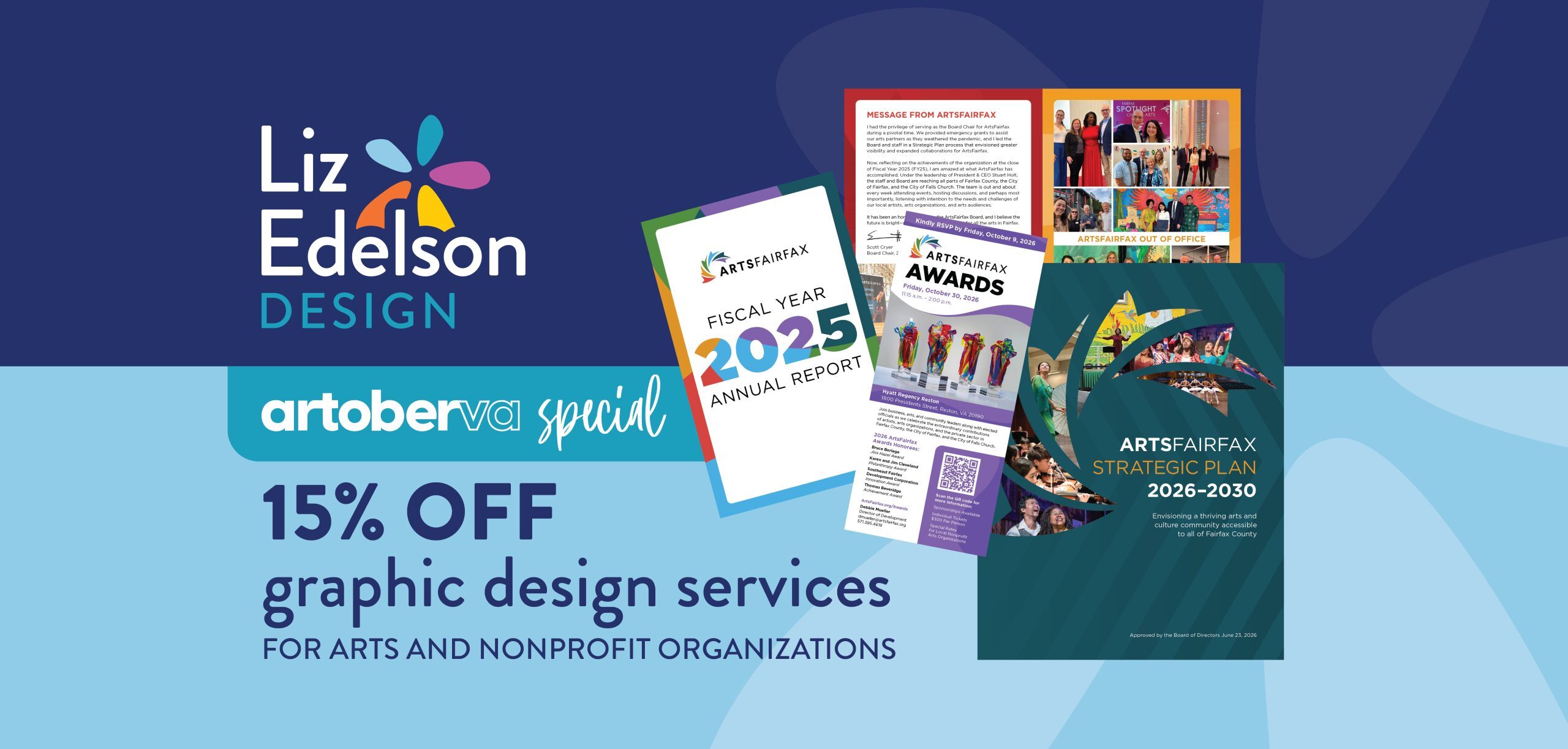 artoberVA Special: 15% off Graphic Design Services for Arts and Nonprofit Organizations