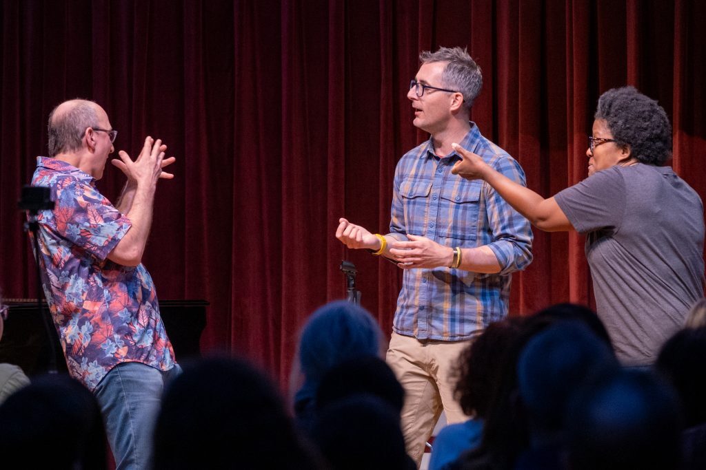 improv team performing