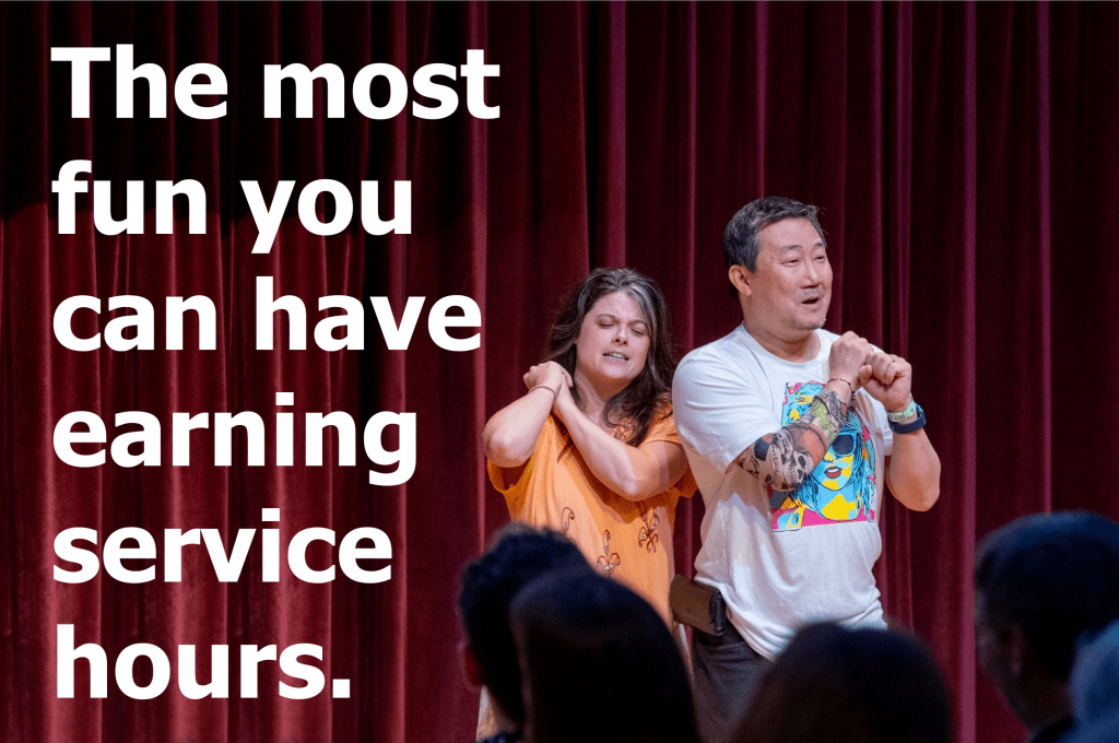 The most fun you can have earning service hours