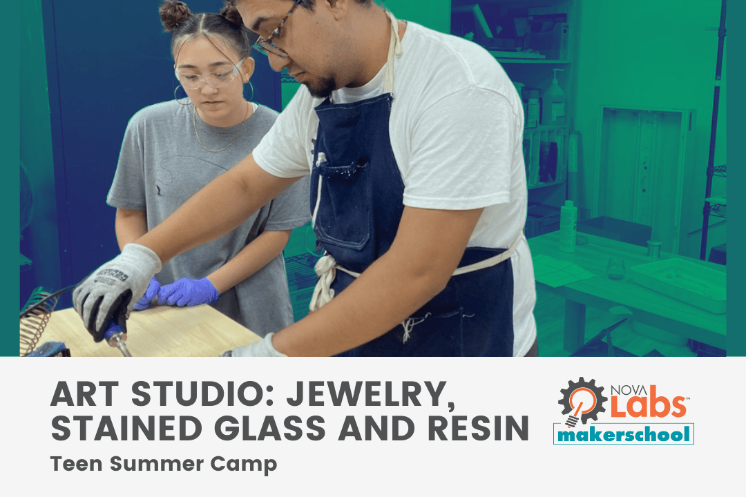 Art Studio Camp: Jewelry, Stained Glass and Resin [Teens 13+]