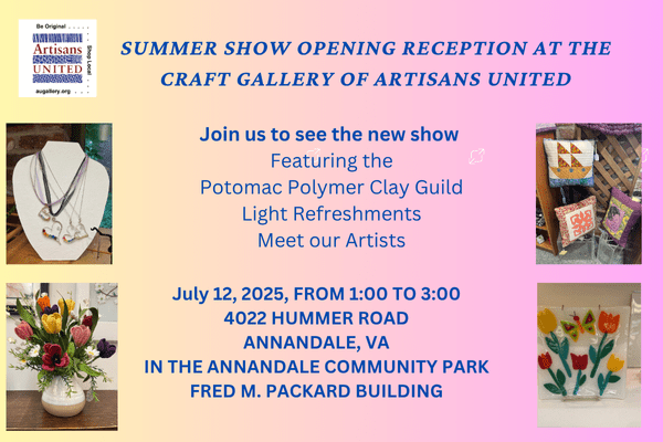 Opening Reception: Craft Gallery of Artisans United Summer Show