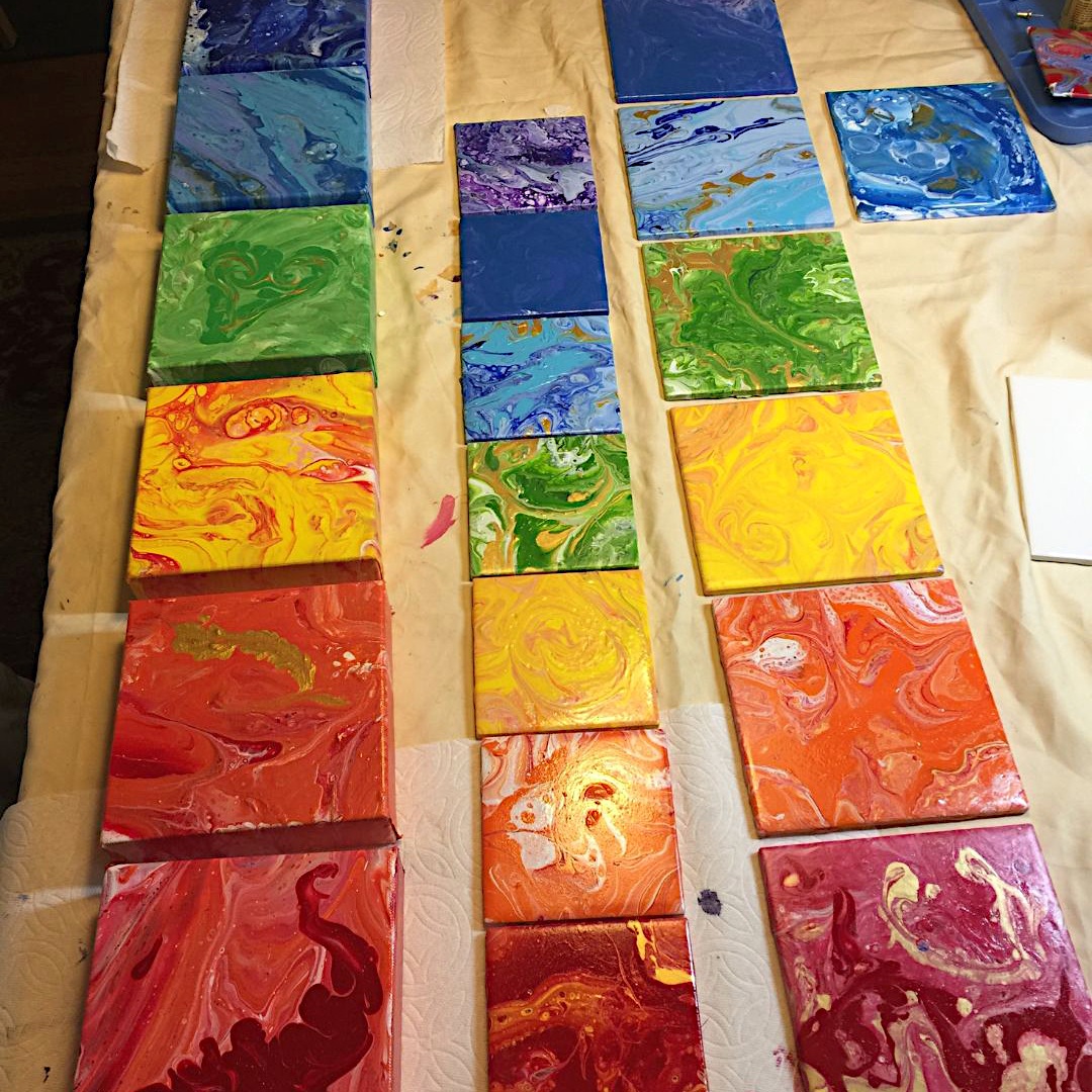 Intro to Acrylic Paint Pour Workshop (Register by 9/4)
