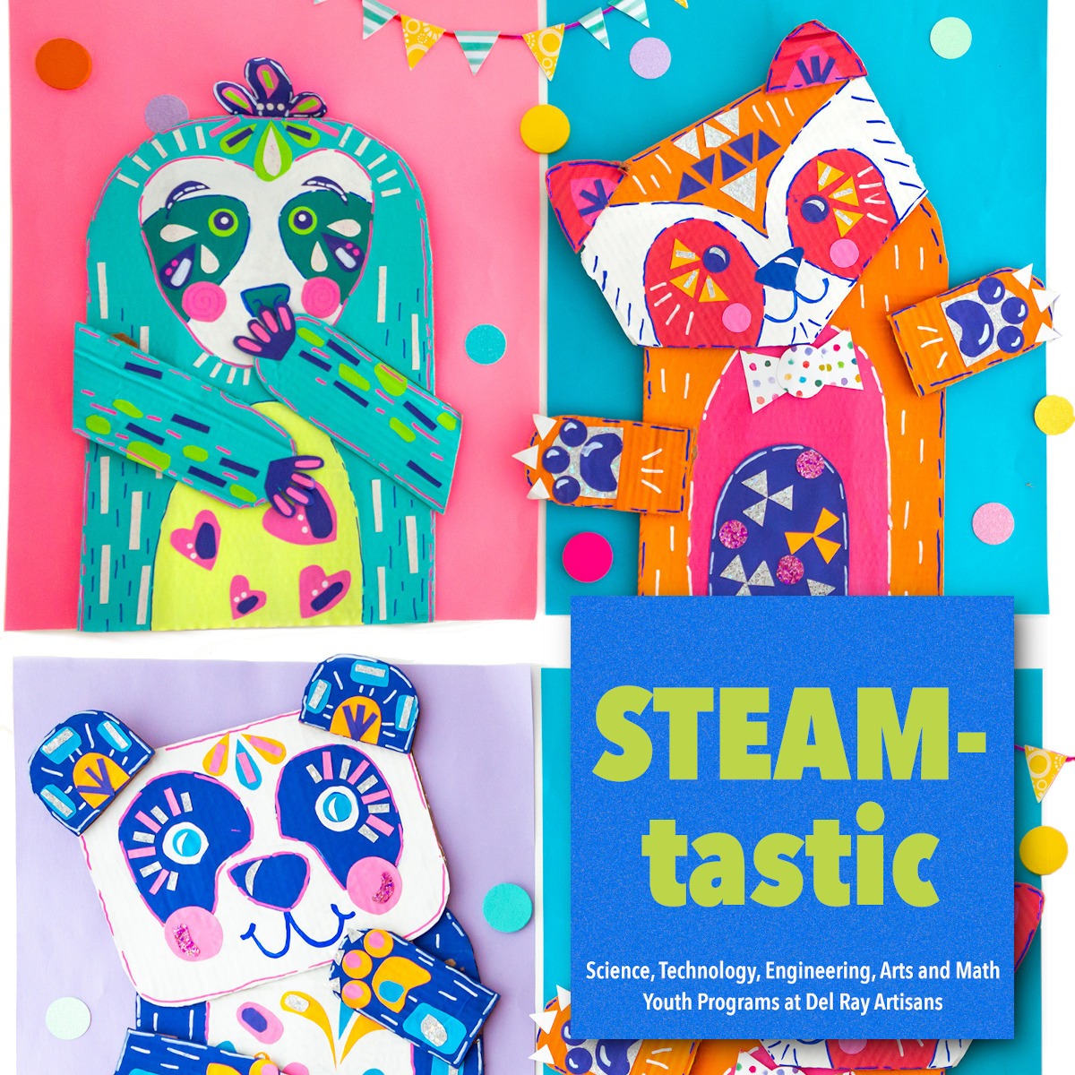 STEAM-tastic: Cardboard Creatures Workshop (All Ages; Register by 9/2)