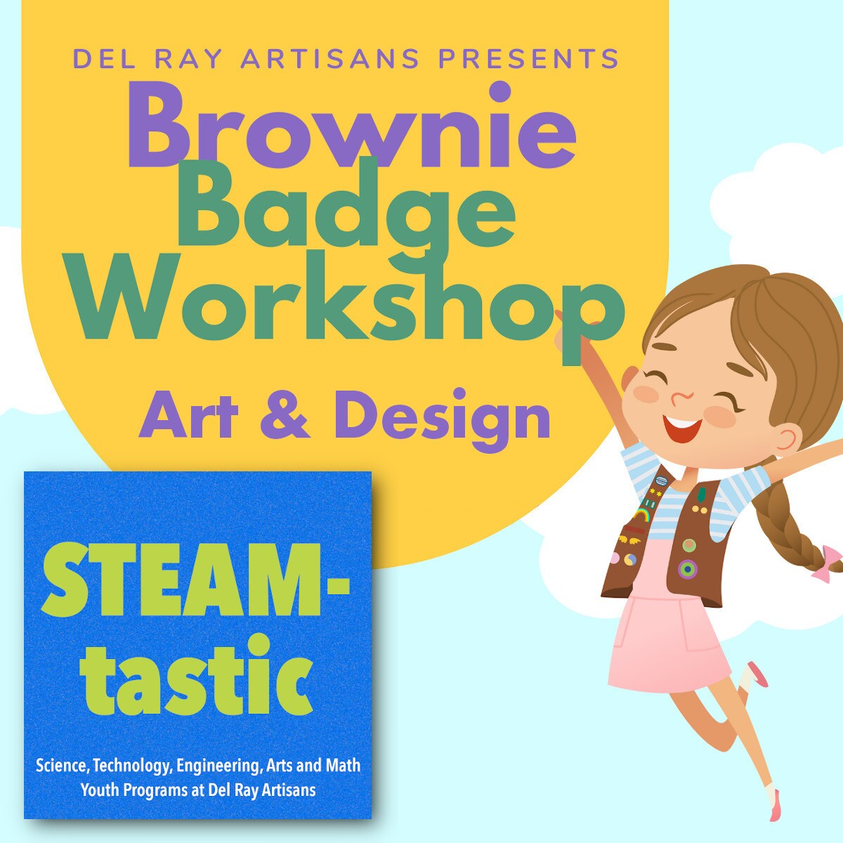 Girl Scout “Art and Design” Brownie Badge Workshop (Register by 10/8)