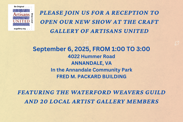 Opening Reception: Fall Show at the Craft Gallery of Artisans United
