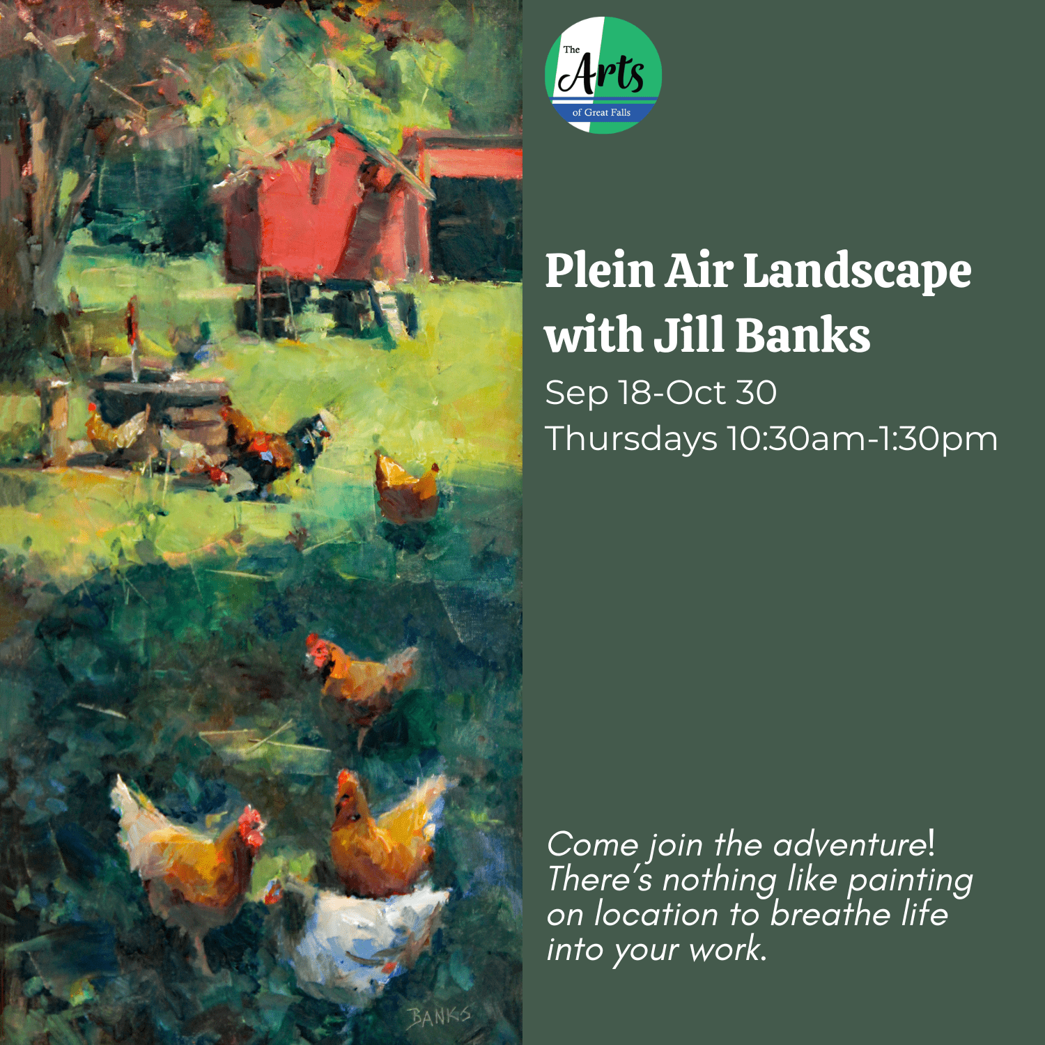 Plein Air Landscape with Jill Banks