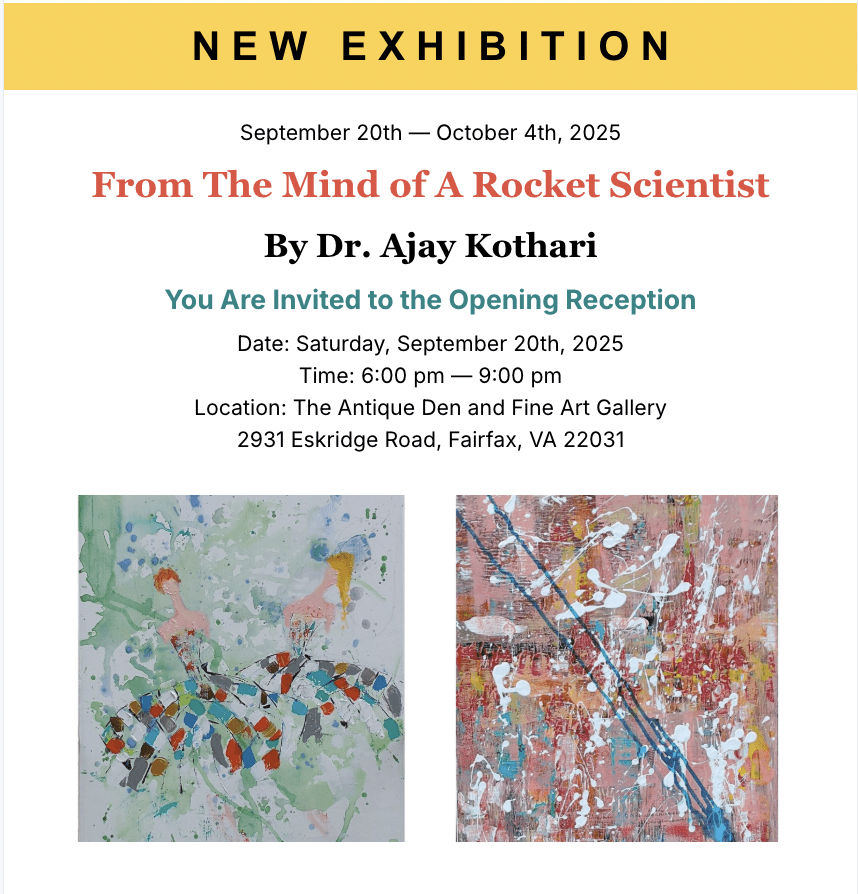 New Exhibition: From The Mind of A Rocket Scientist
