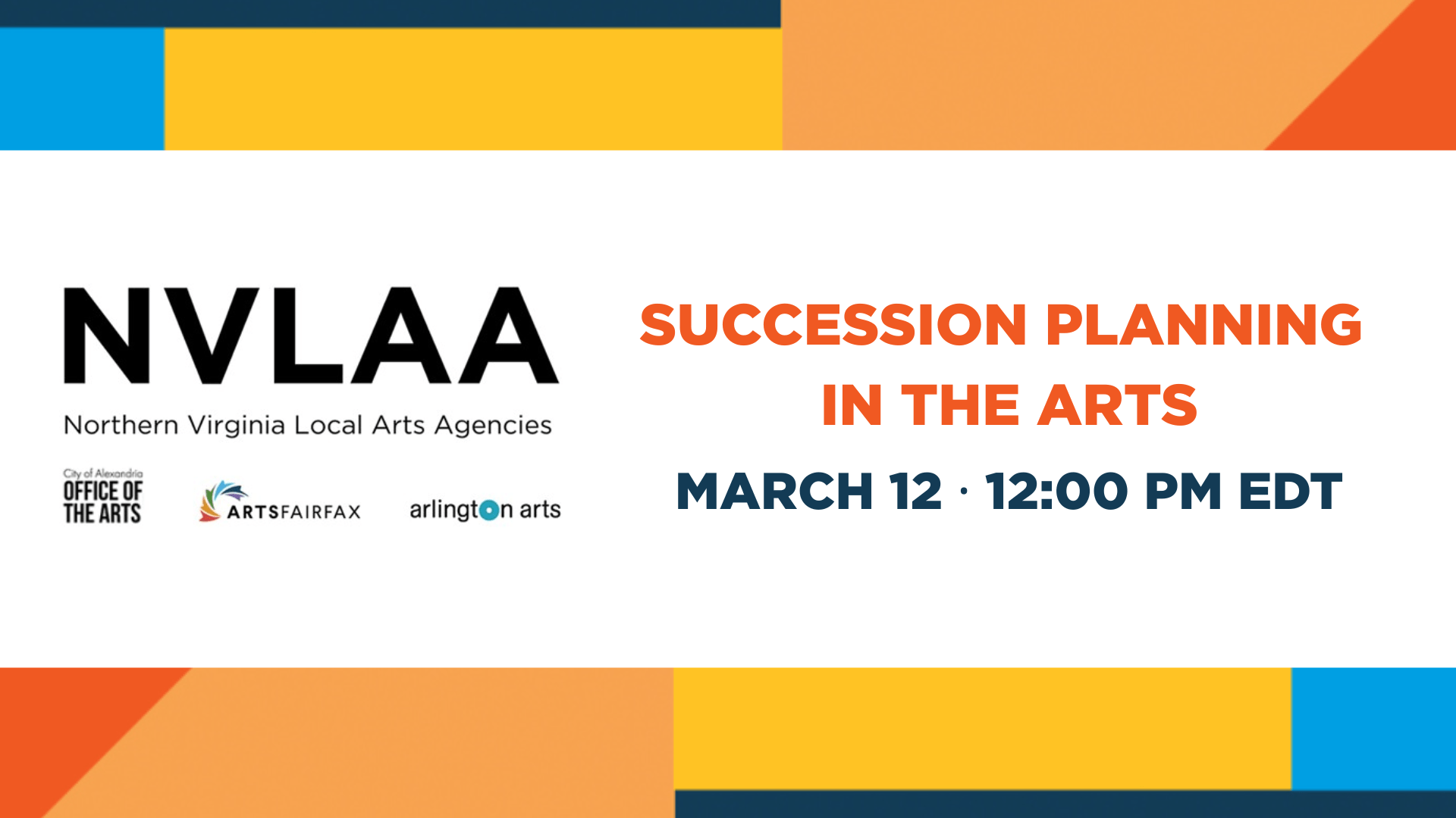 NVLAA Workshop: Succession Planning in the Arts