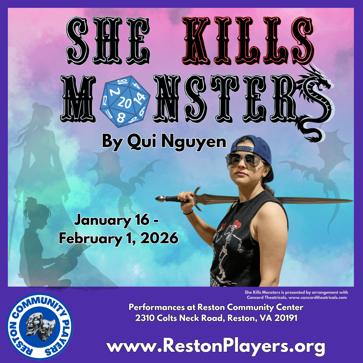 Reston Community Players presents She Kills Monsters