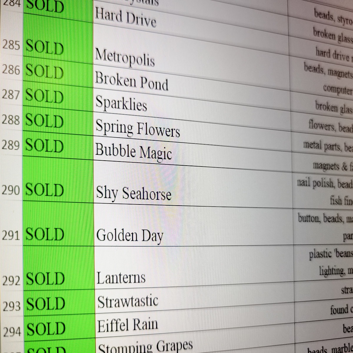 Create an Art Inventory System in Excel (Register by 1/8)