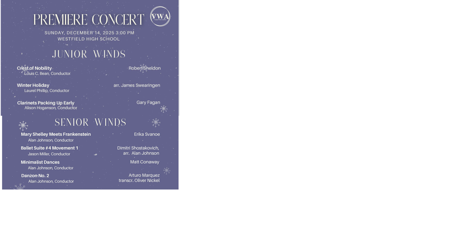Virginia Winds Academy Premiere Concert