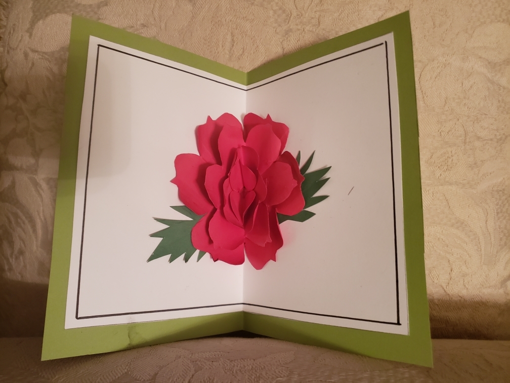 Class: Rose Pop-up Card