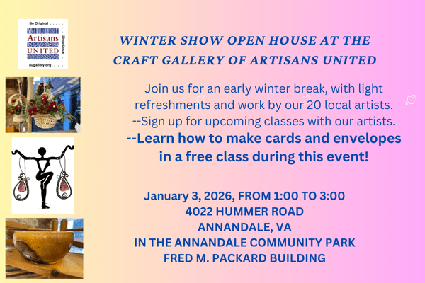 Winter Show Opening Reception at The Craft Gallery of Artisans United