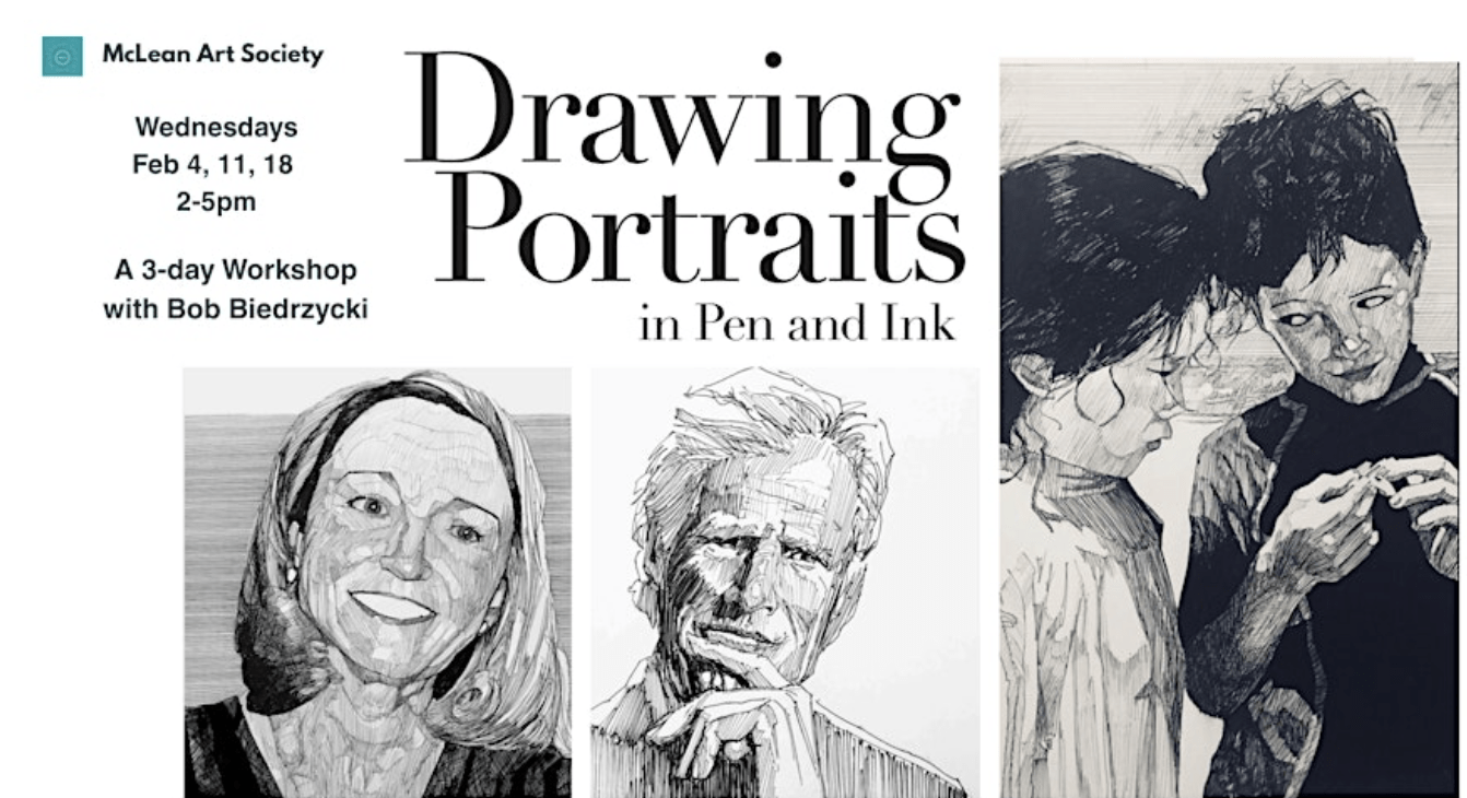 Drawing Portraits in Pen and Ink with Bob Biedrzycki