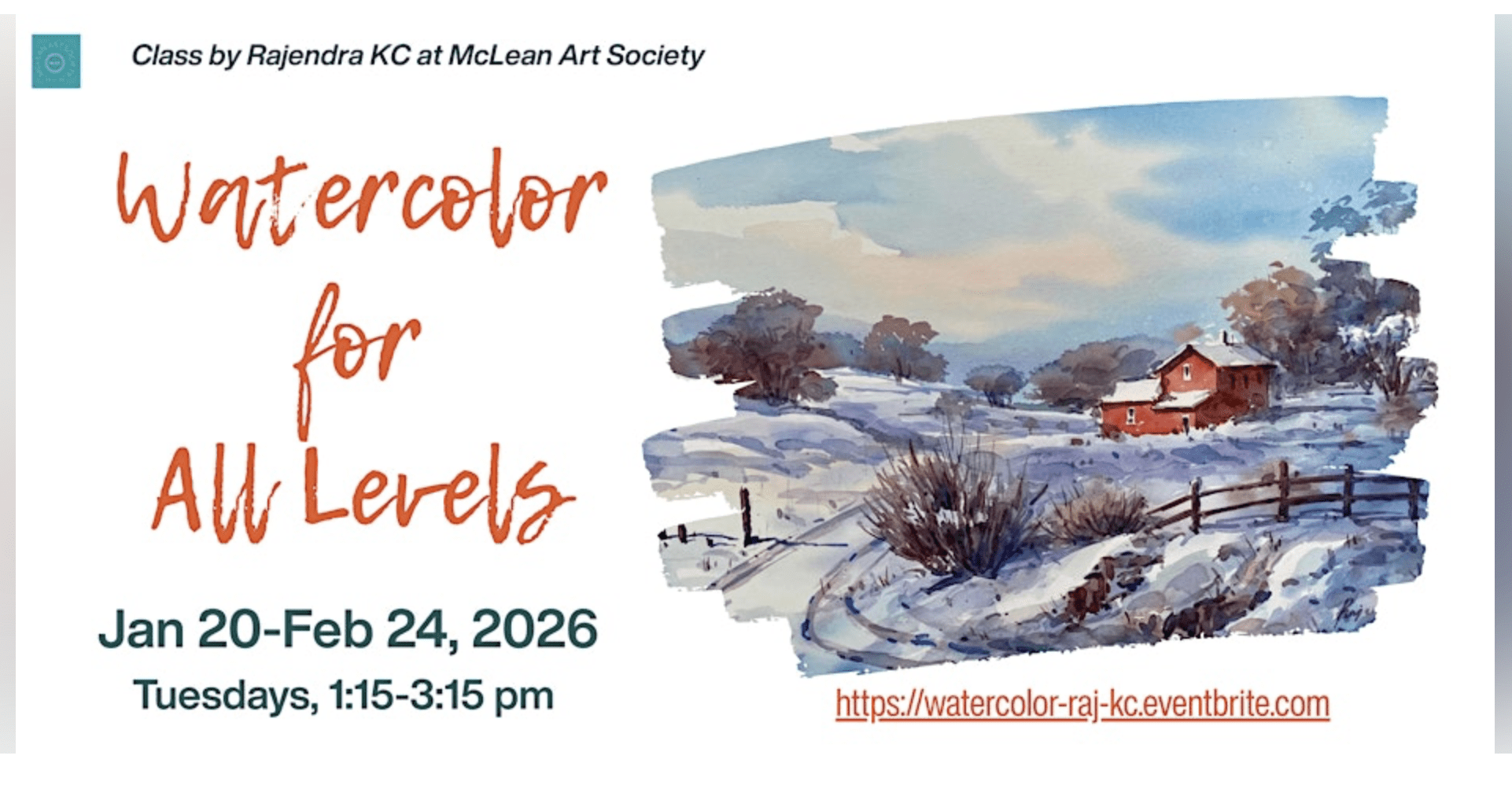 Watercolor for All Levels with Raj KC