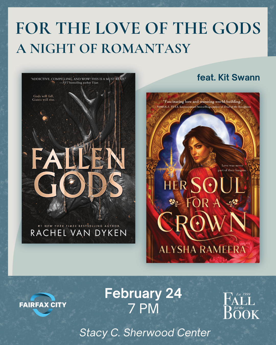 For the Love of the Gods: A Night of ROMANTASY!