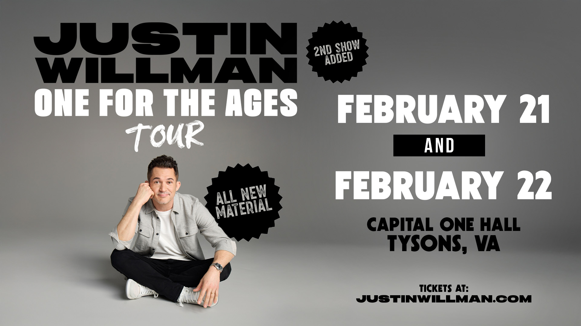 Justin Willman: One For The Ages Tour