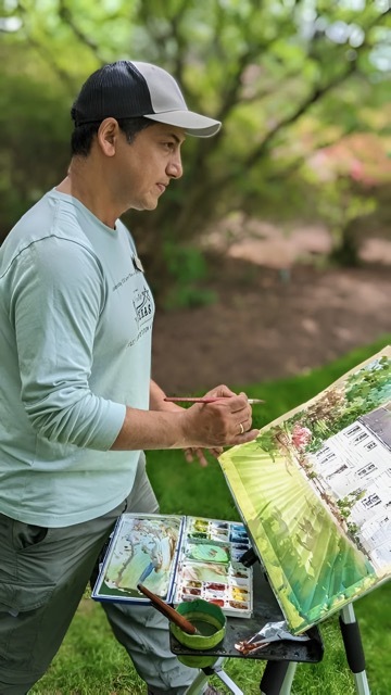 Watercolor for All Levels with Raj KC, 6-session class $250