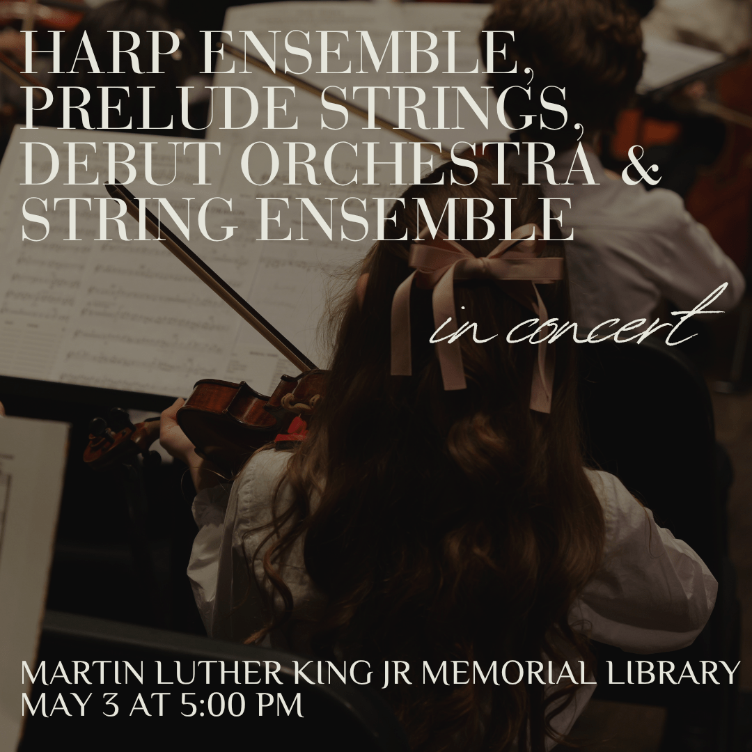 Harp Ensemble, Prelude Strings, Debut Orchestra & String Ensemble in Concert