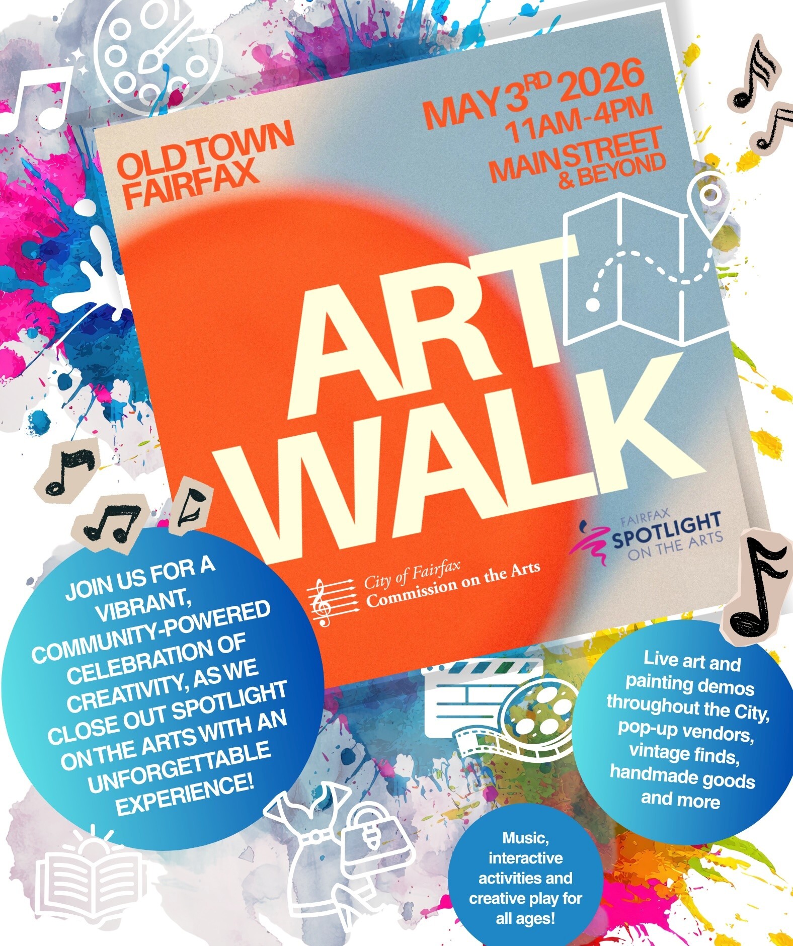 Community Art Day in Fairfax City!