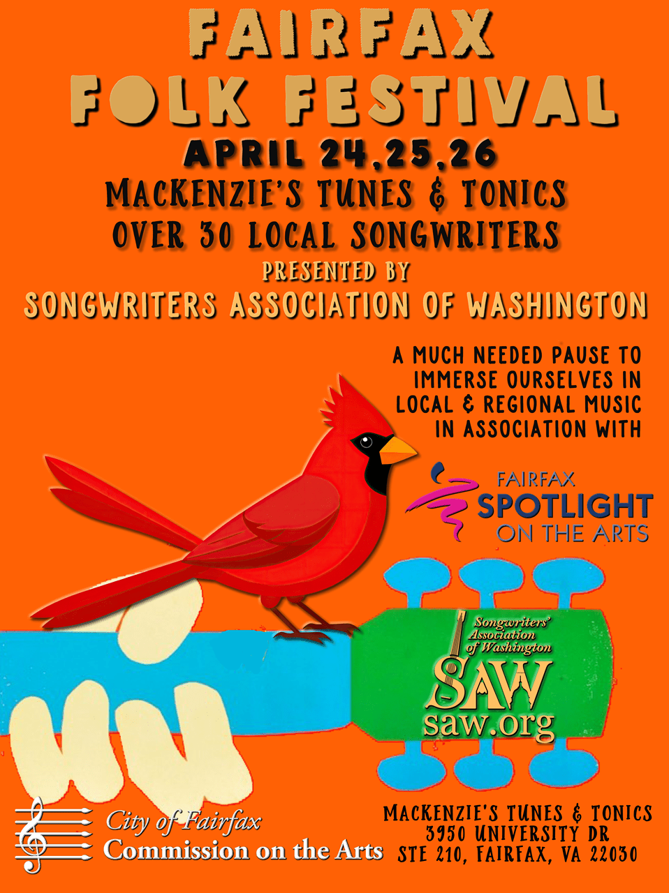 Fairfax Folk Festival – April 24 – 26
