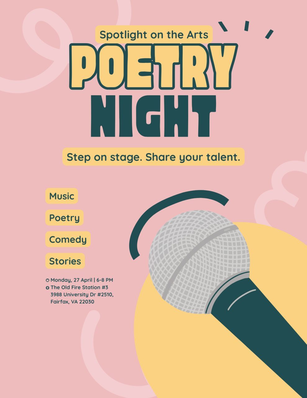 Poetry Night in Fairfax City