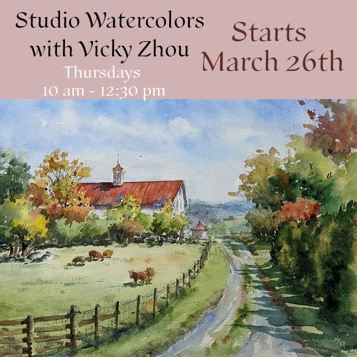 Studio Watercolors with Vicky Zhou