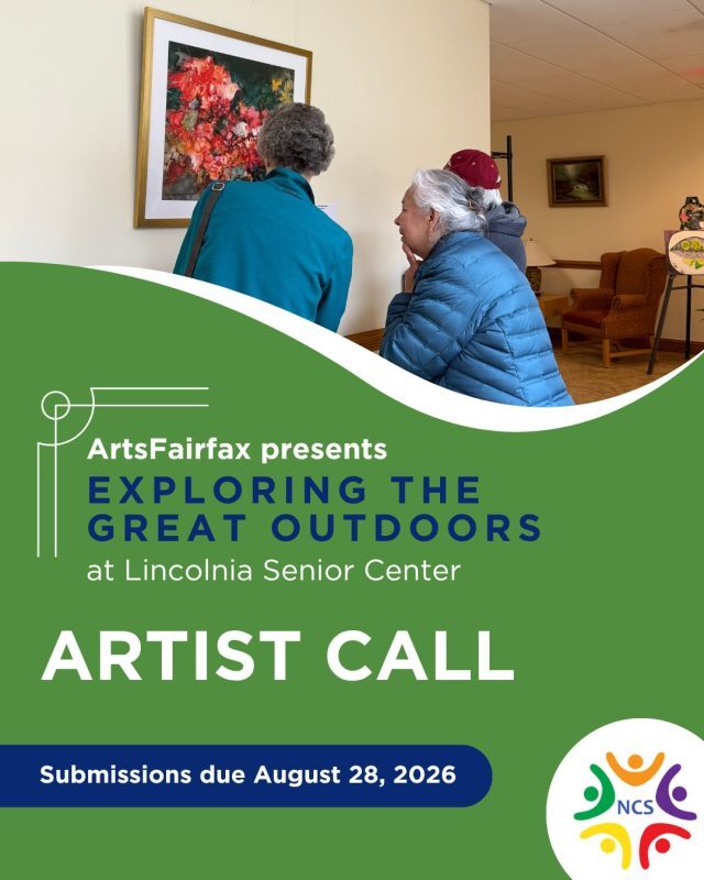 Calling local artists! ArtsFairfax is currently accepting submissions for “Exploring the Great Outdoors,” the next <ArtsFairfax Presents> show scheduled from October to January at Lincolnia Senior Center. 🖼️ Whether it's a landscape, an image capturing the playful spirit of local critters, or a depiction of one of the many events taking place in our community, the submission should celebrate the parks, waterways, and inhabitants of Fairfax County green spaces and beyond. 🌳 

📝 Applications must be submitted online by August 28, 2026 at artsfairfax.submittable.com. Learn more at the Artist Calls link in our bio! 🔗

#ArtsFairfax #FairfaxArtist #ArtistCall #OpportunitiesForArtists #LocalNews #FairfaxCounty #FairfaxVA #NoVa #NorthernVirginia #VirginiaArts #DMV #DMVArtist