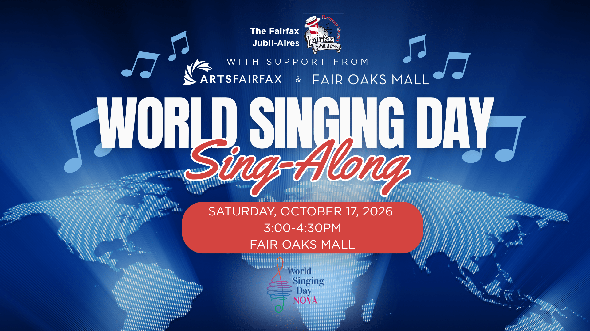 world singing day graphic