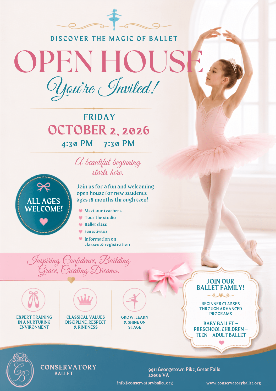 Open House at Conservatory Ballet | October 2