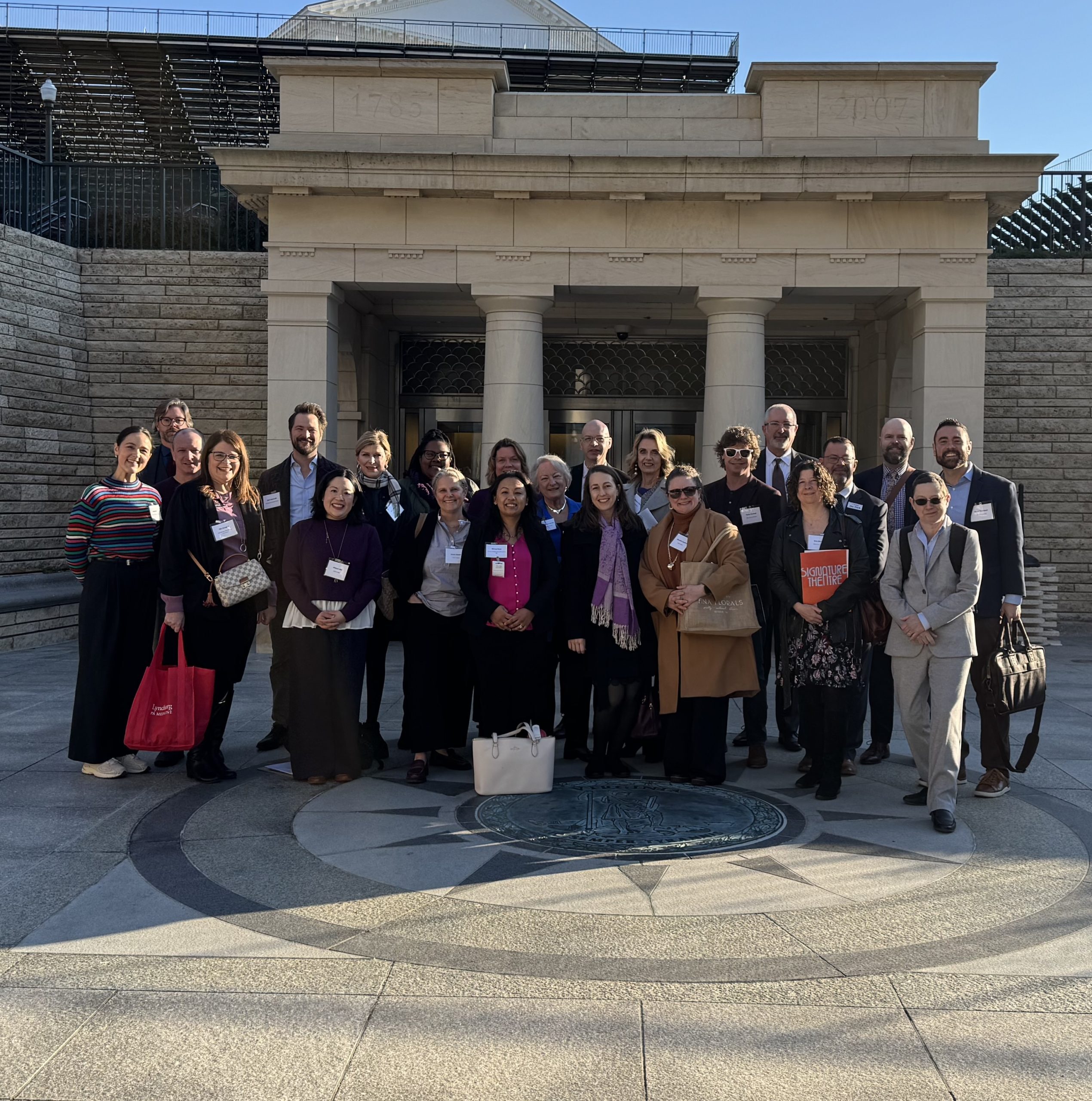 Virginians for the Arts group shot at Capitol Building